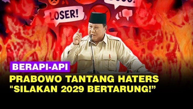 Presiden: Kalau Tidak Suka Sama Prabowo, Silakan 2029 Kita Bertarung!