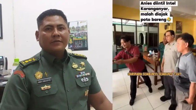 Ralat Pernyataan! Kodam IV/Diponegoro Minta Maaf dan ‘Akui’ Pria Yang Foto dengan Anies Anggota Intel