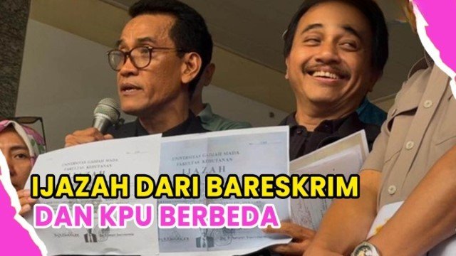 Refly Harun Salinan Ijazah Jokowi Dari KPU Beda Dengan Yang Ditunjukkan Bareskrim Polri!