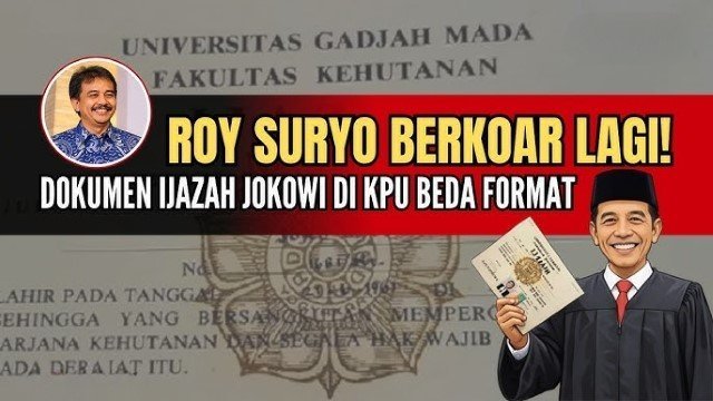 Roy Suryo Beberkan ‘Analisis’ 5 Salinan Legalisasi Ijazah Jokowi