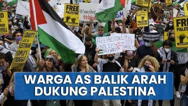 Survei 57 Persen Warga AS Dukung Palestina Merdeka!