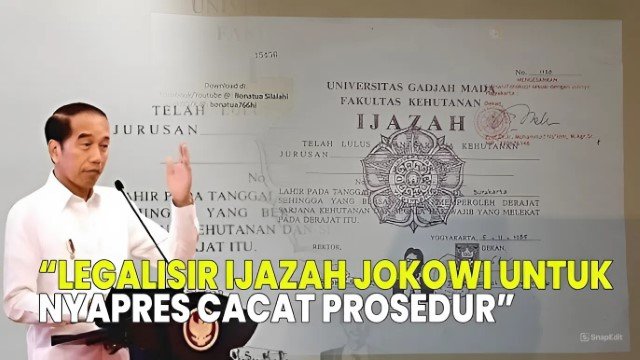UGM Lepas Tangan Keaslian Ijazah, Giliran Kubu Jokowi 'Lempar Bola' Keaslian Legalisir