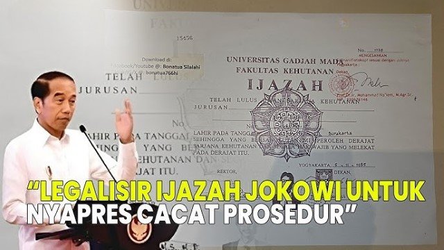 UGM Lepas Tangan Keaslian Ijazah, Giliran Kubu Jokowi Lempar Bola Keaslian Legalisir