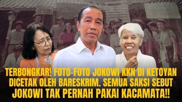 UPSS! Saksi Keceplosan, Sebut Semua Foto Jokowi KKN Berasal Dari Bareskrim