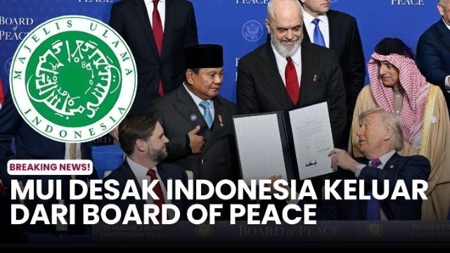 AS-Israel Serang Iran, MUI Desak RI Mundur dari Board of Peace (BoP)!