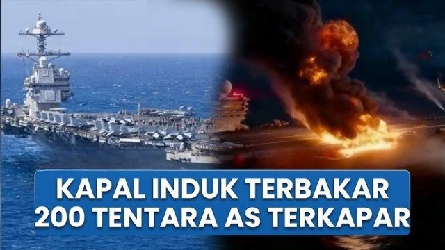 Alamak! Diserang Rudal Iran, Kapal Induk USS Gerald Ford Kabur dari Medan Tempur, 200 Pelaut Jadi Korban