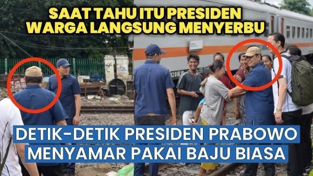 Blusukan Prabowo ke Bantaran Rel Senen Dinilai Lebih Spontan, Pengamat Bandingkan dengan Gaya Jokowi