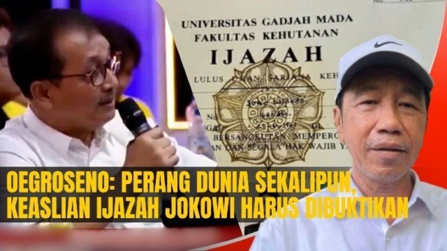 Eks Wakapolri: Restorative Justice Kasus Ijazah Jokowi 'Cacat Hukum'!