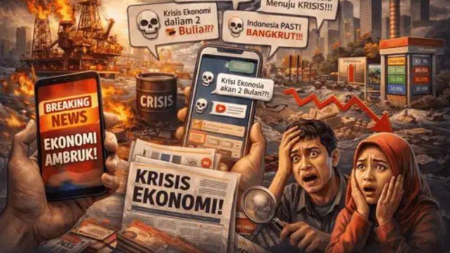 Indonesia Bakal Krisis Ekonomi 2-3 Bulan Lagi Narasi Sesat!