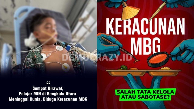 Innalillahi! Siswa MIN 2 Ketahun Bengkulu Utara 'Meninggal Dunia' Diduga Akibat Keracunan MBG