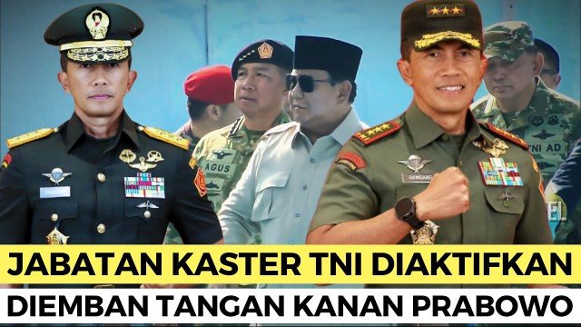 Jadi Sorotan! Jabatan Kaster TNI Kini Muncul Lagi, Dulu Dihapus di Era Gus Dur