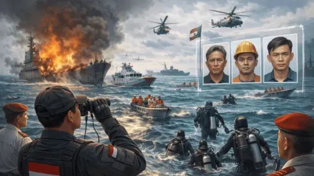 KBRI Abu Dhabi Kawal Ketat Pencarian 3 WNI Hilang Pasca-Ledakan Kapal di Selat Hormuz