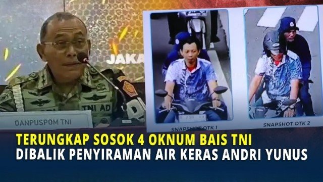 Poin-Poin Pernyataan TNI Soal 4 Anggota BAIS Terlibat Penyiraman Air Keras