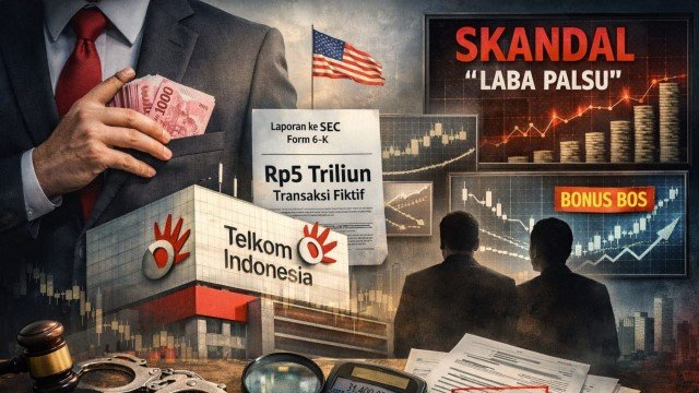 Skandal “Laba Palsu” PT Telkom Indonesia Tbk, Rp. 5 Triliun Transaksi Fiktif!