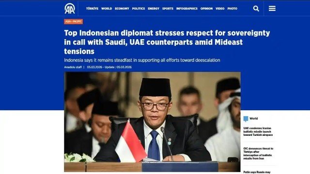 Sugiono Jadi Sorotan Headline Media Asing di Tengah Eskalasi Timur Tengah, Singgung 2 Tokoh Penting!