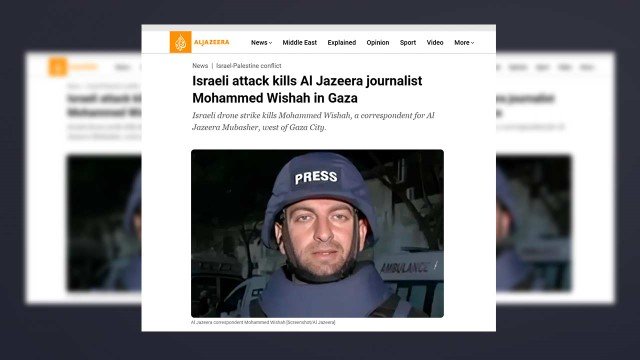 Biadab! Israel Bunuh Jurnalis Al Jazeera di Gaza Pakai Serangan Drone
