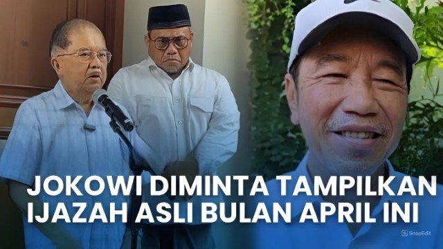 Bikin Repot! Jusuf Kalla Minta Jokowi Memperlihatkan Ijazah Asli Pada Masyarakat Agar Kasus Ijazah Palsu Selesai