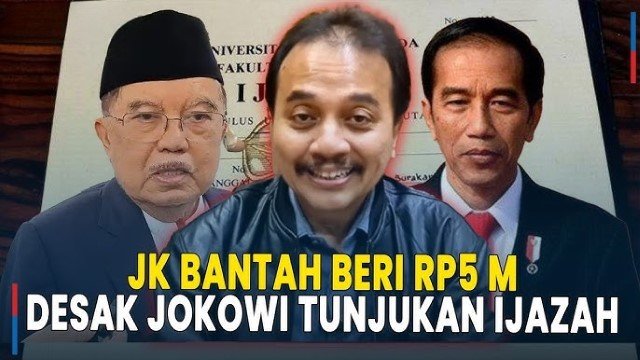 Dituding Didanai Rp 5 Miliar oleh JK, Roy Suryo Uang Haram, Rp 10 Miliar Pun Kami Tolak!