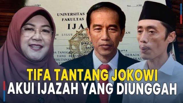 Dokter Tifa Tantang Jokowi Beranikah Akui Ijazah Yang Diunggah Dian Sandi Utama Miliknya atau Bukan