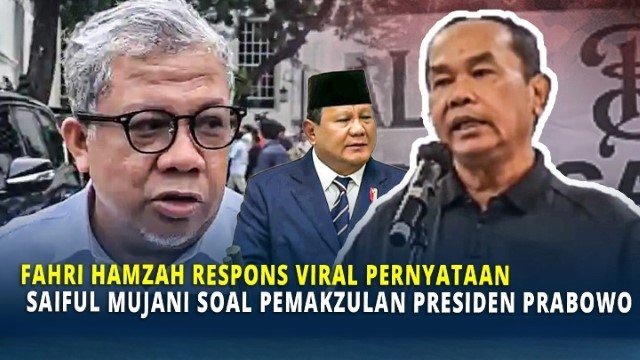 Fahri Hamzah Kritik Ucapan Saiful Mujani 'Jatuhkan Prabowo' Ini Berbahaya!