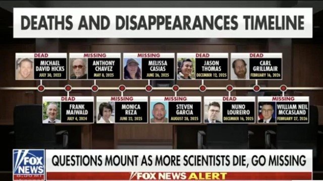GEGER! 11 Ilmuwan Nuklir AS, Termasuk Penemu Antigravitasi, Tewas dan Hilang Misterius