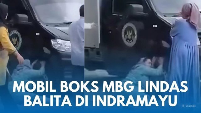 GEGER Mobil MBG di Indramayu Lindas Balita Sedang Main, Sang Ibu Tangis Histerius, Begini Kondisi Korban