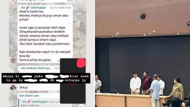 Grup WA Ortu Para Pelaku Pelecehan Seksual FH UI Diduga Bocor! Minta Anaknya Tak di DO