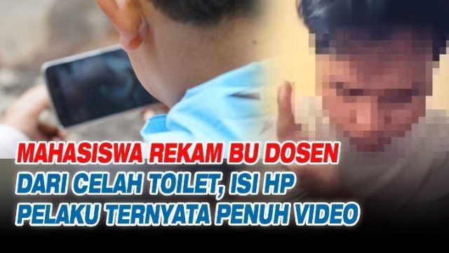 HEBOH Mahasiswa di Serang Terciduk Rekam Dosen Sendiri di Toilet Kampus