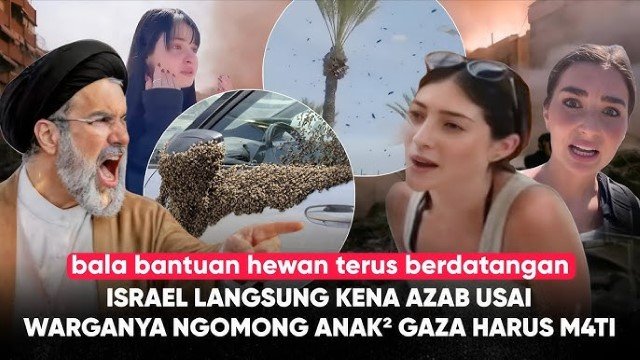 Instan Karma! Israel Diserang Jutaan Lebah, Warga Zionis Ketakutan Yakin Itu Kiriman dari Tuhan