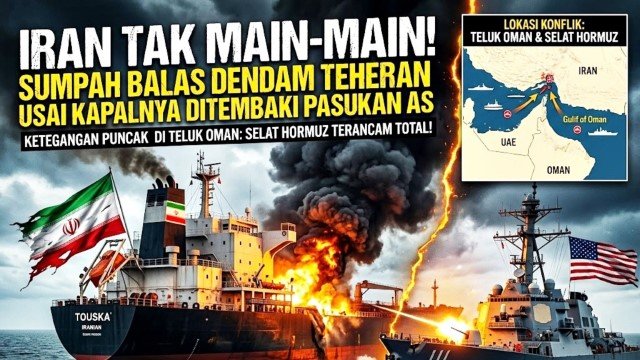Iran Tak Main-Main! Sumpah Balas Dendam Teheran Usai Kapalnya Ditembaki Pasukan AS