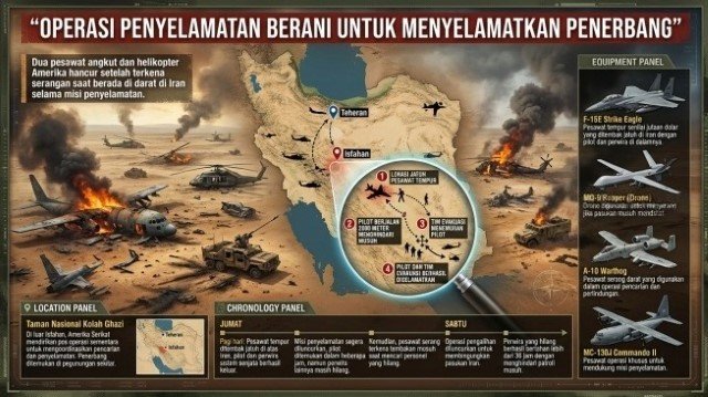 Media Iran Bongkar ‘Kejanggalan’ Operasi Penyelamatan Pilot AS: Narasinya Hollywood Banget!