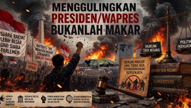 'Menggulingkan Presiden-Wakil Presiden Bukanlah Makar'