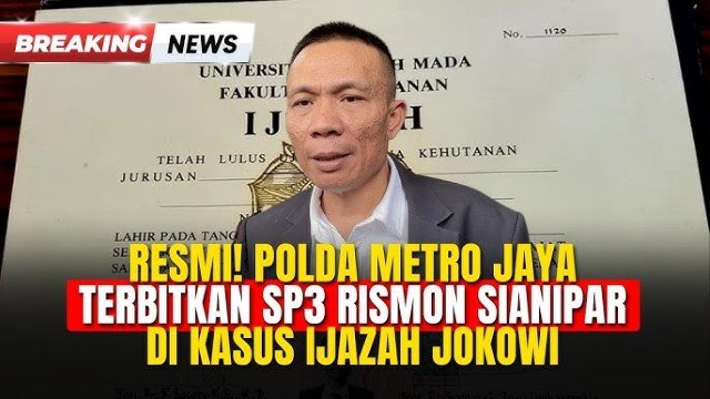 Polda Metro Jaya Terbitkan SP3, Bagaimana Nasib Rismon Sianipar Usai Gabung Tim Pro Ijazah Jokowi Asli?