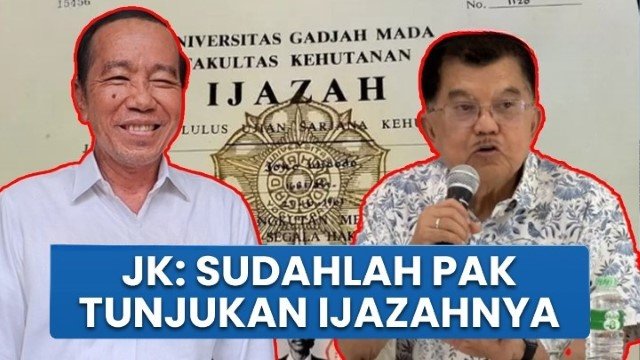 Sentilan JK ke Jokowi Yang Tak Berani Tunjukkan Ijazah Membiarkan Masyarakat 'Berkelahi' 2 Tahun