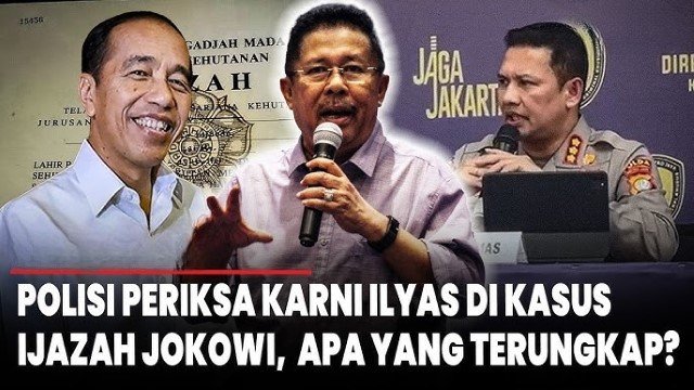 Terkuak! Ini Alasan Polisi Periksa Karni Ilyas Terkait Kasus Ijazah Palsu Jokowi