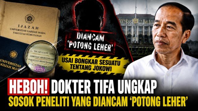 GEMPAR! Dokter Tifa Bongkar Sosok Peneliti Yang Diancam 'Potong Leher' Usai Nekat Kuliti Borok Jokowi