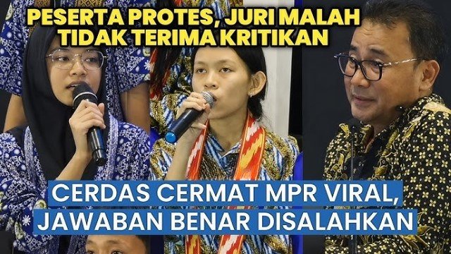 GEMPAR! MPR Akhirnya Menunduk Minta Maaf, Nasib Juri & MC Lomba Cerdas Cermat Berakhir Tragis