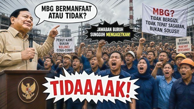 Geger Teriakan Buruh Tolak Makan Gratis Ada Apa di Baliknya Simak Klarifikasi Lengkap dari Pihak KSPSI