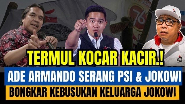 Gempar! Dulu Pasang Badan, Kini Ade Armando Balik Arah Tampar Keras Jokowi dan PSI