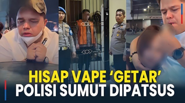Lihat Nih! Tampang Oknum Polisi Nge-Vape Isi Narkoba dan Buat Asusila, Dipatsus Polda Sumut