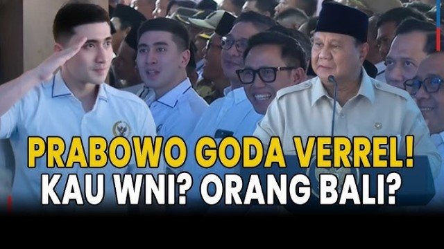 Momen Langka! Prabowo Curigai Status WNI Verrel Bramasta, Respons Sang Artis Jadi Sorotan