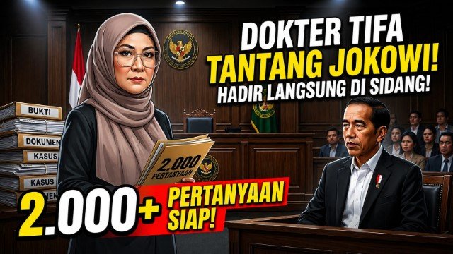 NYALI DIUJI! Dokter Tifa Tantang Jokowi Duel di Persidangan 2 Ribu Pertanyaan 'Maut' Siap Telanjangi Kebenaran