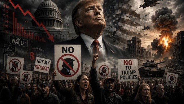 Rapor Merah Trump! Hampir 60% Warga AS Ngamuk, Tolak Mentah-Mentah Kebijakan Ekonomi dan Perang