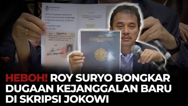 Skandal Abad Ini! Bukti Fatal Roy Suryo Ungkap 'Kepalsuan Mutlak' Skripsi Jokowi