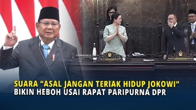 Suasana Mendadak Tegang! Usai Pidato Prabowo, Bocor Celetukan Misterius Jangan Teriak Hidup Jokowi!