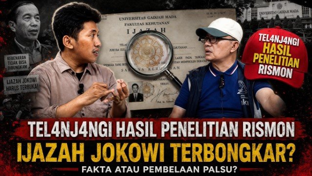Topi Merah Tantang Ahli UGM Lembar Pengesahan Skripsi Jokowi Palsu atau Sudah Direkayasa!