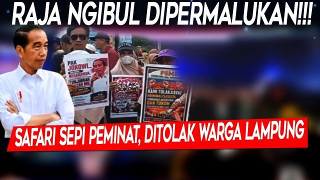 Ambyar di Lampung! Safari Politik Jokowi Sepi Masa, Bukti Tak Lagi Bertaji Tanpa Fasilitas Negara?