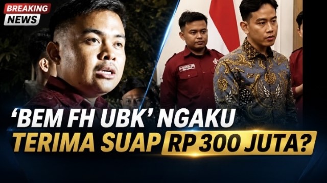 Bau Busuk di Balik Pertemuan Gibran BEM FH UBK Buka-Bukaan Dijanjikan Mahar Rp 300 Juta Untuk 'Mengondisikan' Demonstrasi!
