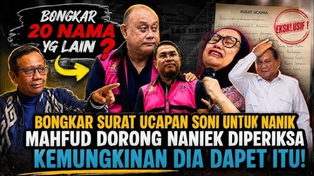 Bom Waktu Korupsi MBG Meledak, Mahfud MD Beri Instruksi Tegas Periksa Nanik!