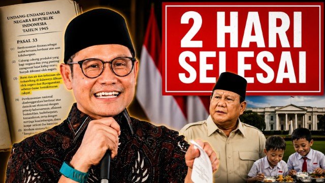 Cak Imin Sesumbar Cuma Butuh 2 Hari Bereskan Carut Marut MBG Matematikanya Gampang Banget!